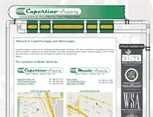 Tablet Screenshot of cupertinosupply.com